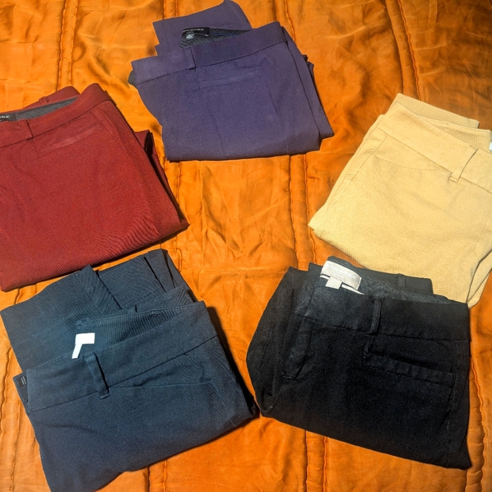 Bundle of 5 work pants Size 6 Petite